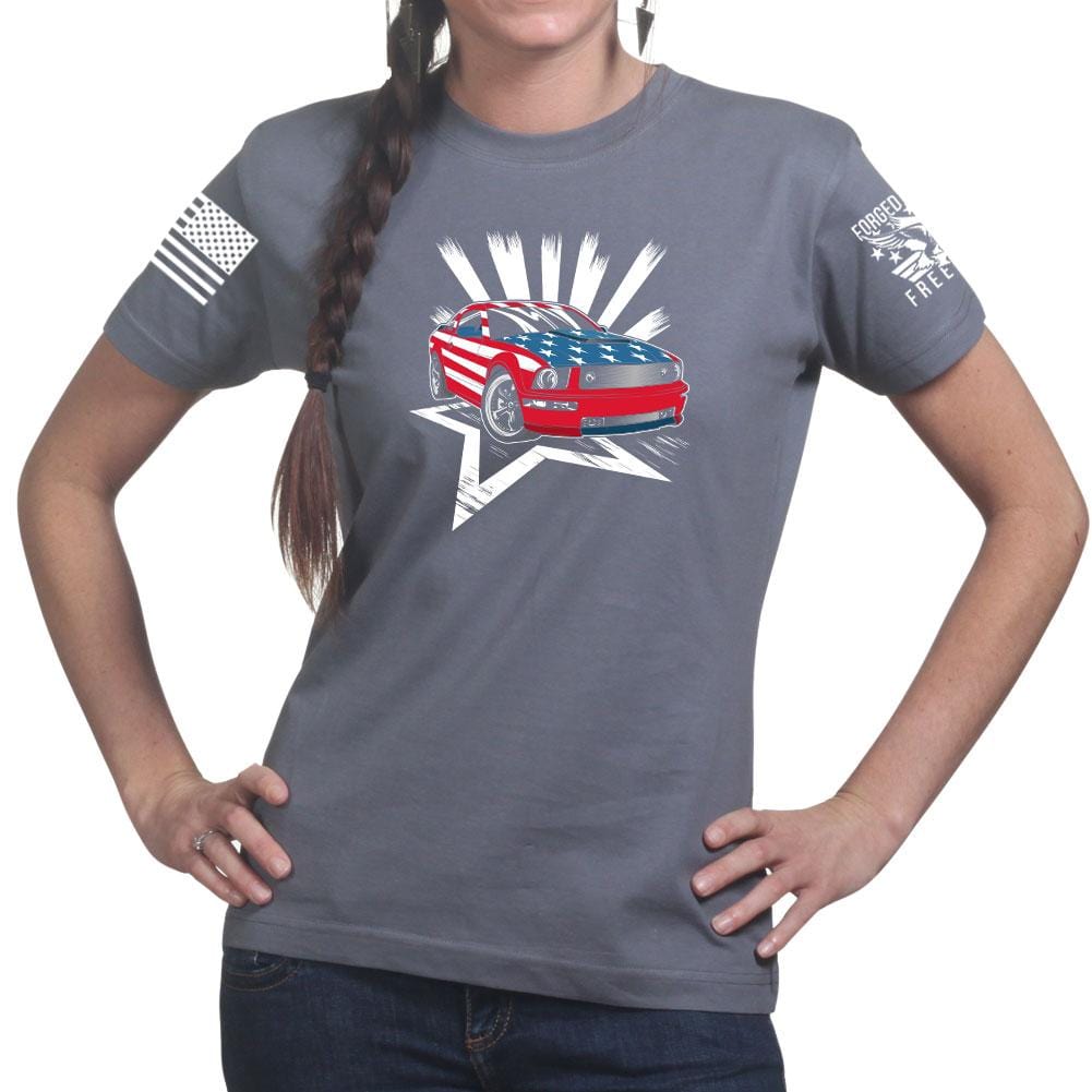 Ladies American Paint Job T-shirt Style001