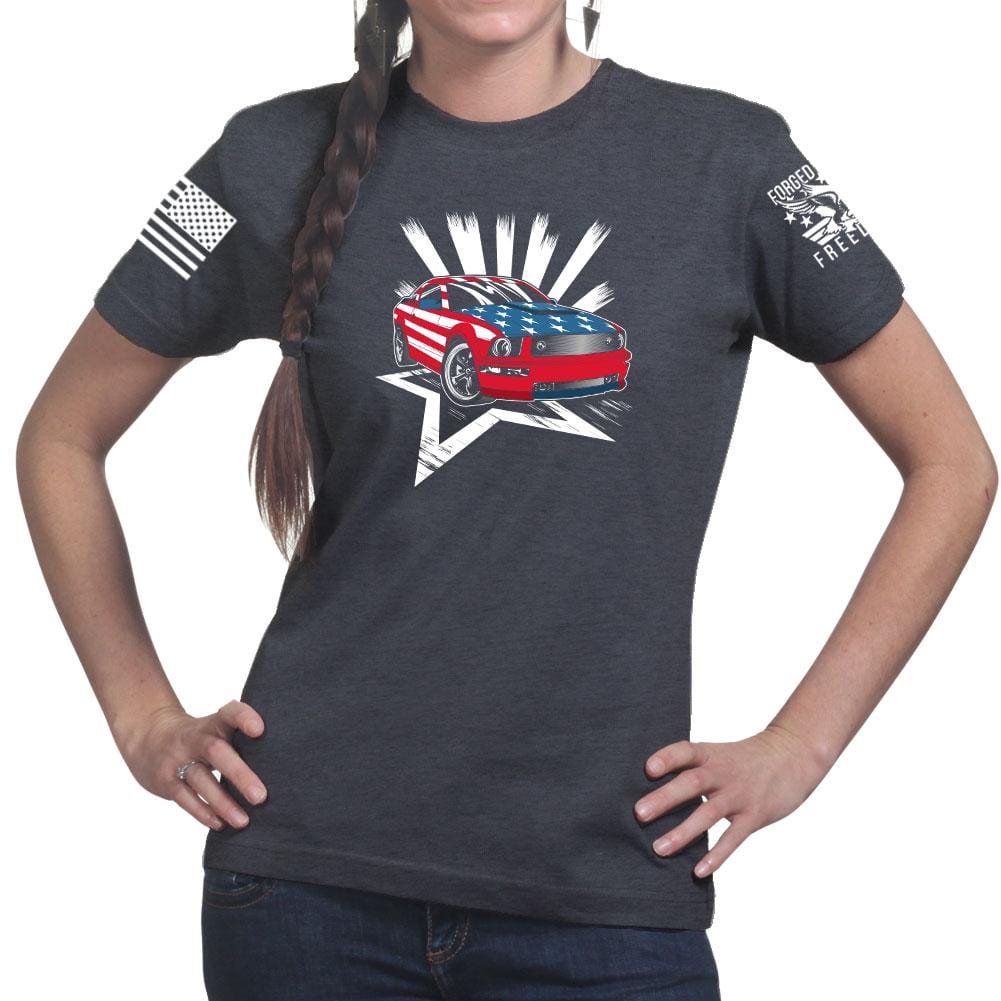 Ladies American Paint Job T-shirt Style001