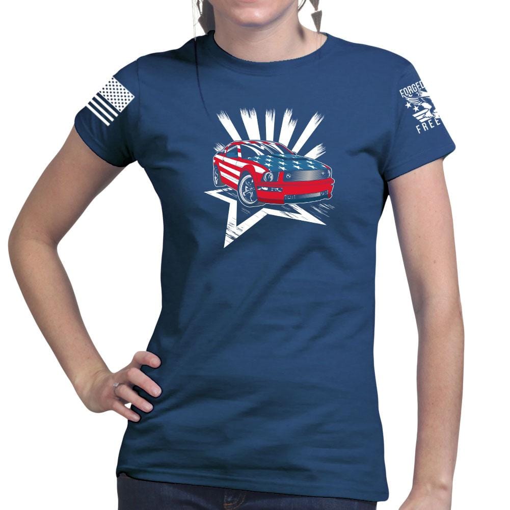 Ladies American Paint Job T-shirt Style001