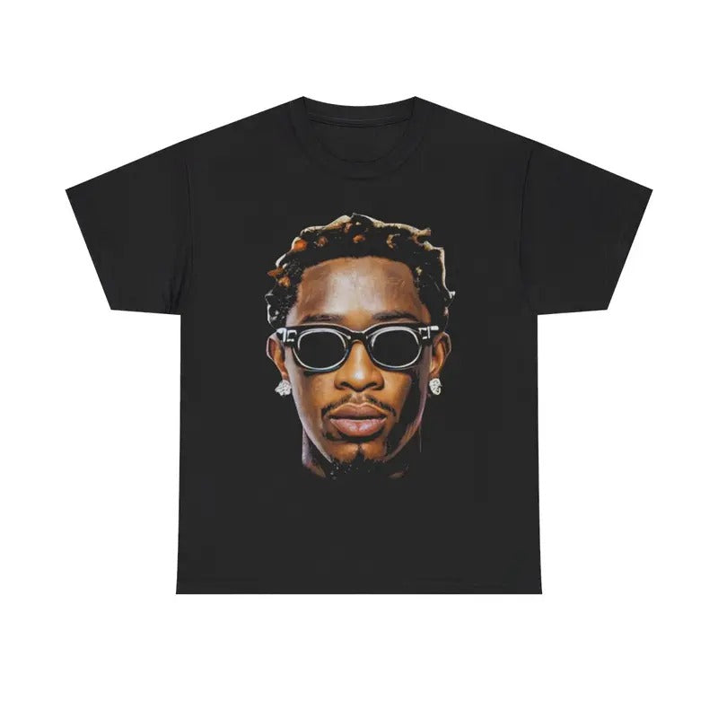 Free Thugga Y2k 90s Hip-Hop Vibes Heavy Cotton Graphic T-Shirt Tshirt Shirt HipHop Rap Tee Casual Menswear Retro Top Vintage Classic Comfy Smooth Underwear Man Streetwear Oversized Day