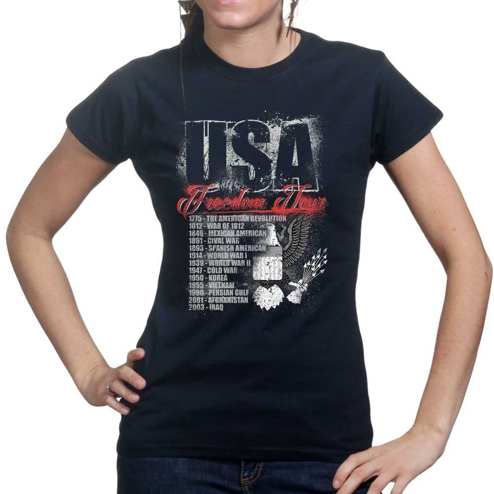 Ladies USA Freedom Tour T-shirt Style001