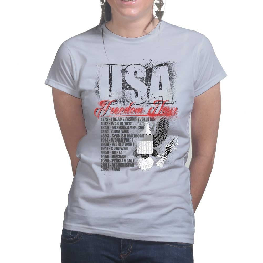 Ladies USA Freedom Tour T-shirt Style001