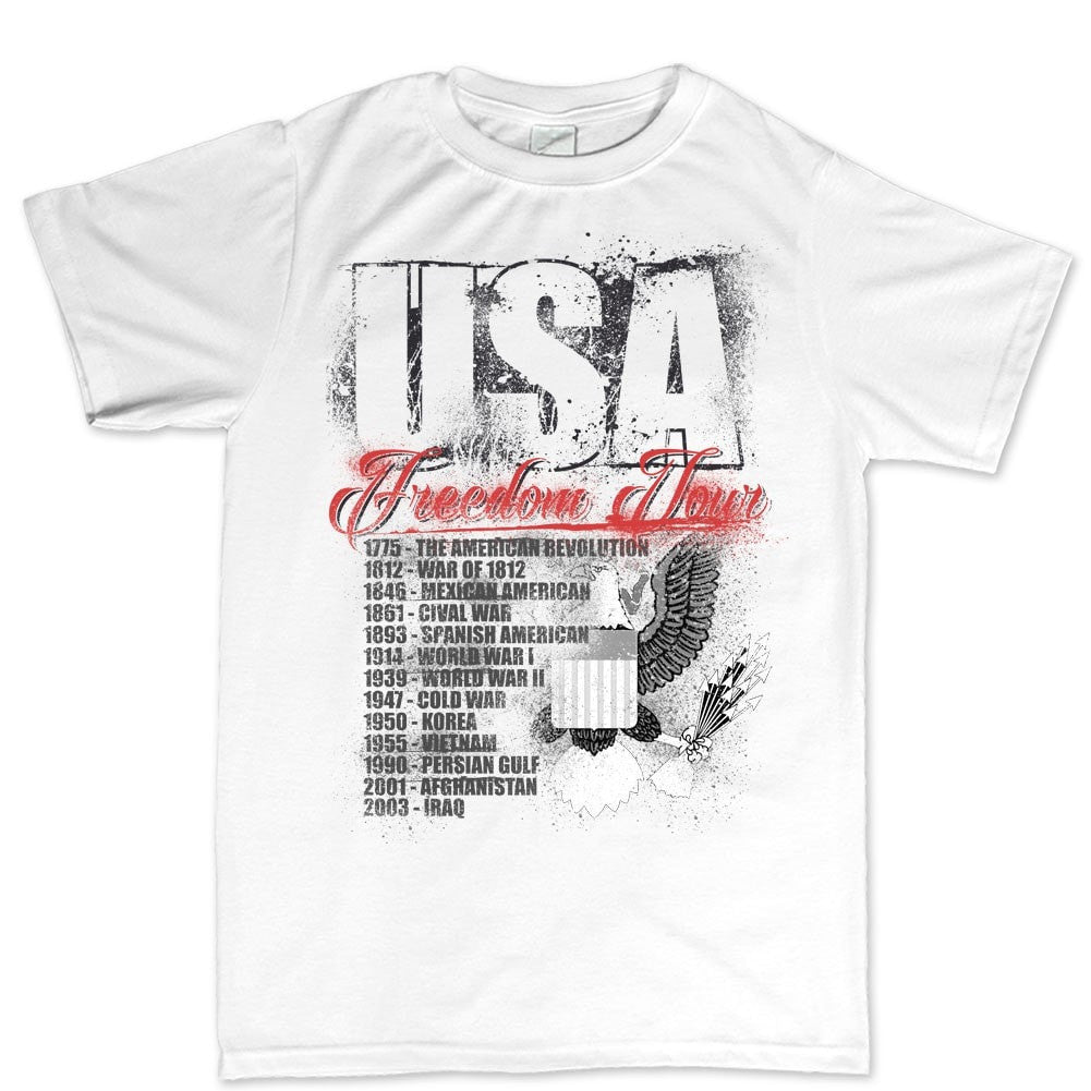 Men's USA Freedom Tour T-shirt Style001