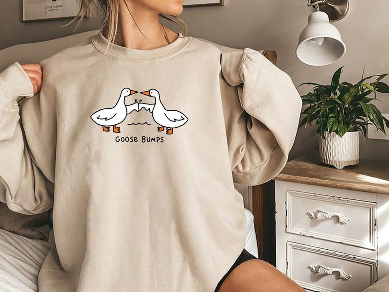 Funny Goose Bump Sweatshirt, Silly Goose Meme Trendy Shirt, Silly Goose University, Funny Goose Meme Crewneck, Goose Shirt