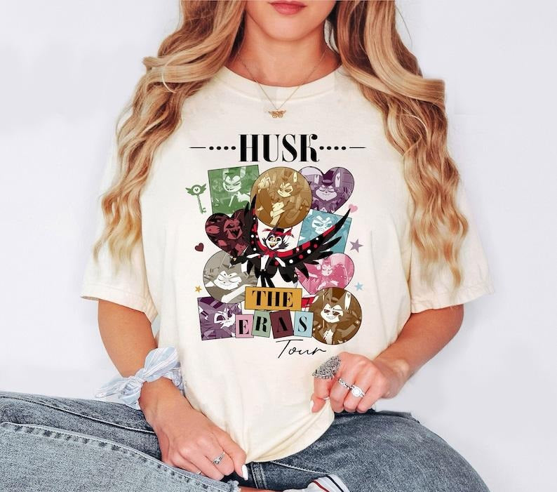 Funny Husk Hazbin Hotel Characters The Eras Tour Style Shirt
