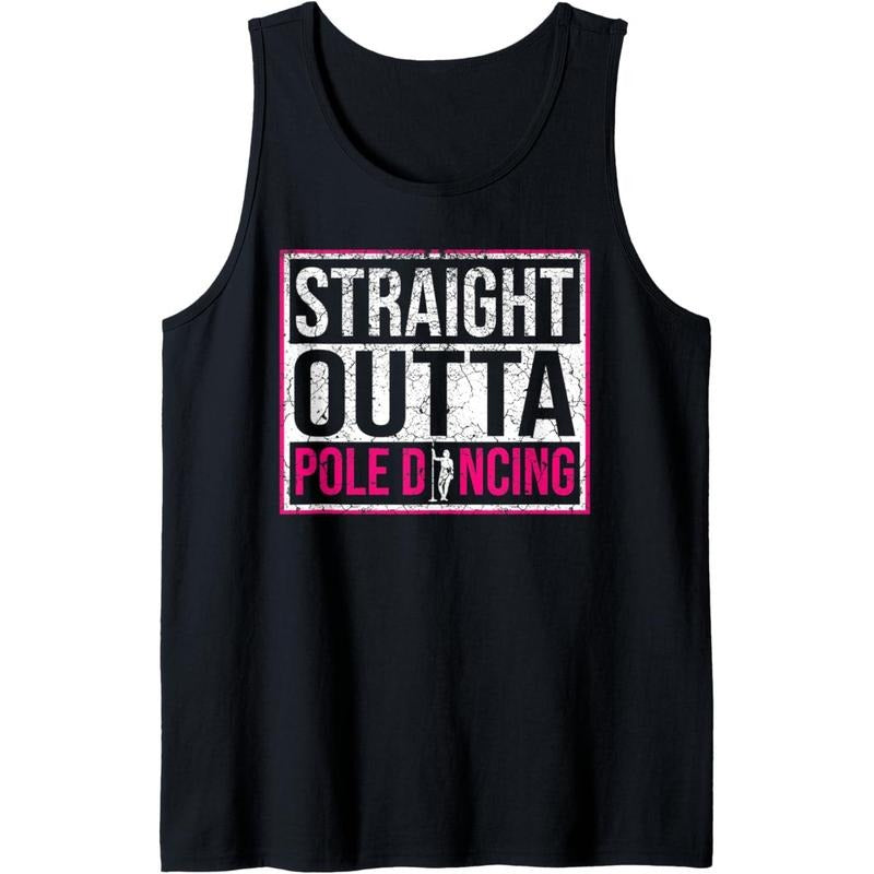 Funny Pole Dance Dancing Womens Pole Fitness Quote Workout Tank Top MADE IN USA