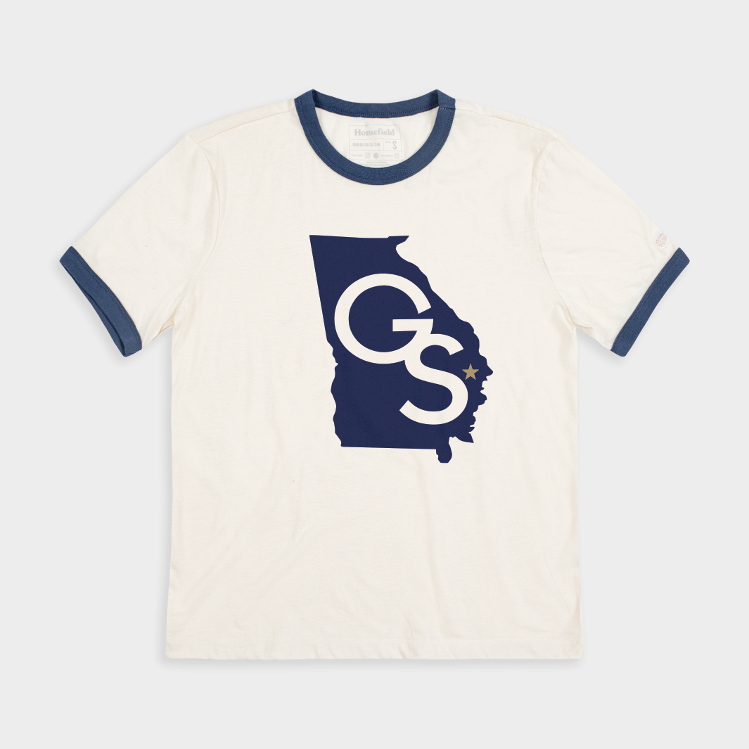 Georgia Southern Vintage "GS" Ringer Tee Style001