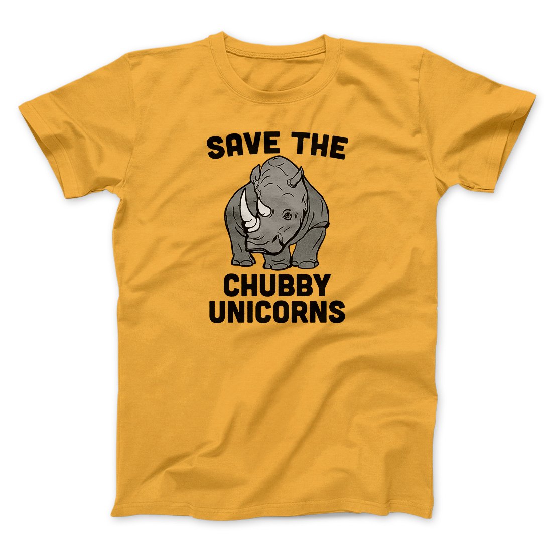 Save The Chubby Unicorns Funny Men/Unisex T-Shirt