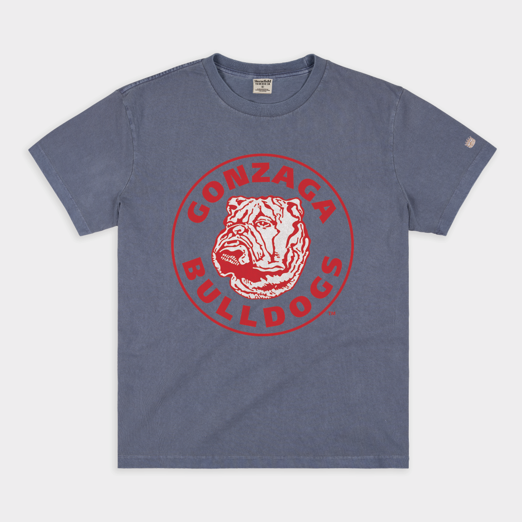 Retro Gonzaga Bulldogs Vintage Heavyweight Tee