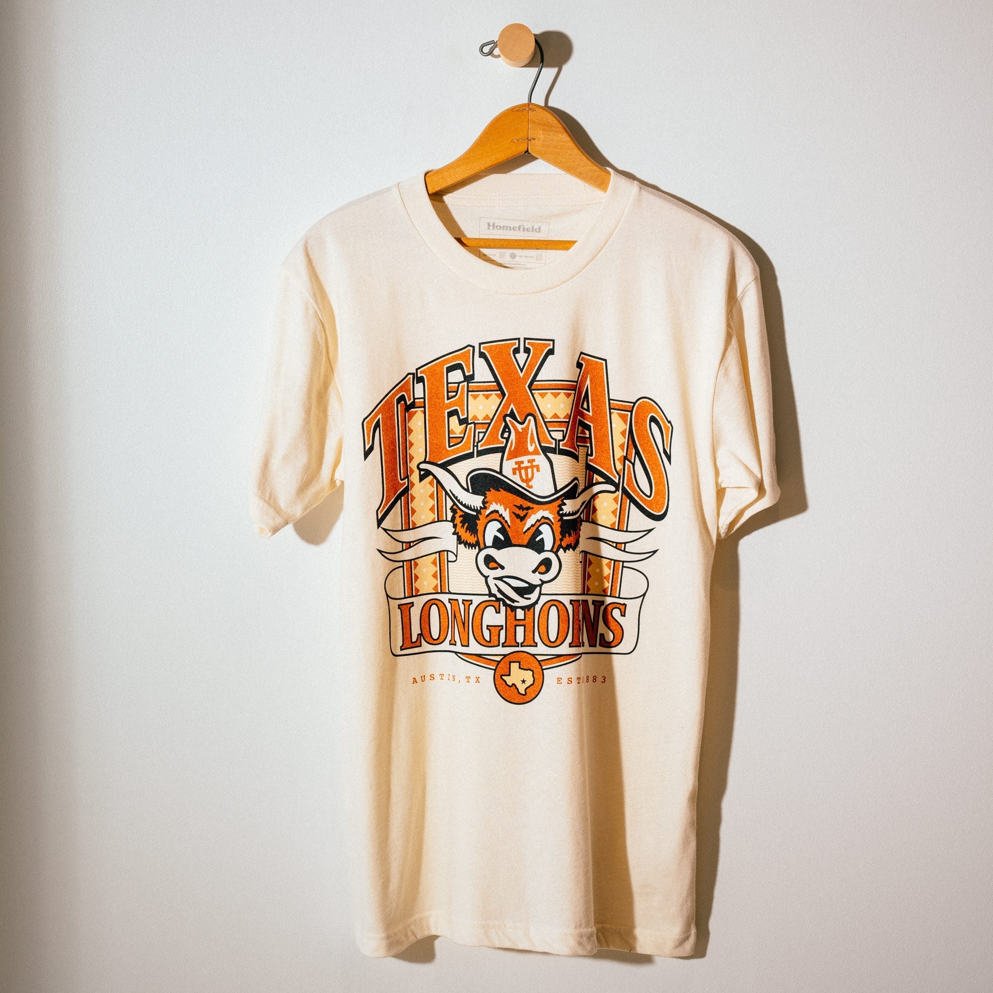 Texas Longhorns Vintage Logo Estd. 1883 Tee Style001