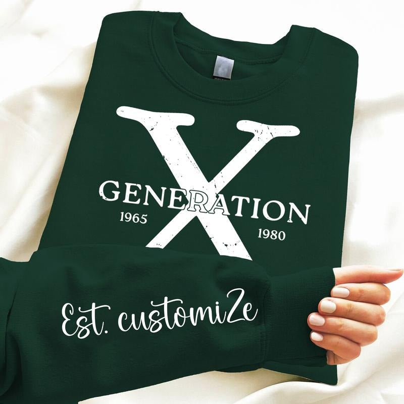 Gen X Custom Shirt Funny Personalized Raised On Hose Water Sweatshirt Unique Generation X Sweatshirt Rub Some Dirt On It Gift Cotton Menswear