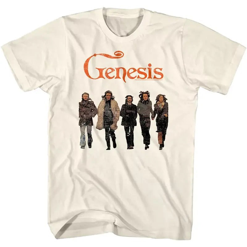 Genesis Rock Band Photo Men's T Shirt Phil Collins Album Concert Tour Merch Menswear Top