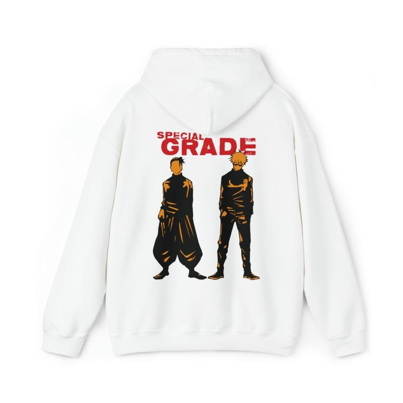 Geto Gojo Special Grade Hoodie "Shinyuu" Best Friend Collection Ju Jutsu Kaisen Anime Manga Inspired Womens Mens Unisex Clothing Satoru Suguru JJK Casual Pullover Cotton Fabric