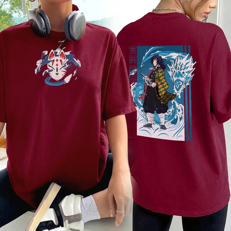 Giyu Tomioka team Shirt, Giyu Water Breathing Shirt,Demon Slayer t-shirt, Kimetsu no Yaiba Shirt, Anime sweatshirt hoodie, Anime lover t-shirt Menswear