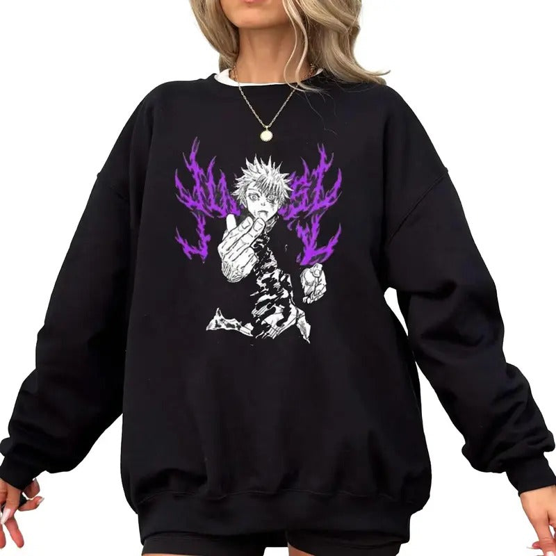 Gojo Sweatshirt, Jujutsu Kaisen Satoru Anime Inspired Womens Mens Unisex Clothing JJK, Anime Shirt, jjk, jjk Shirt Cotton Womenswear Sweatshirt, Hoodie, Comfort Colors