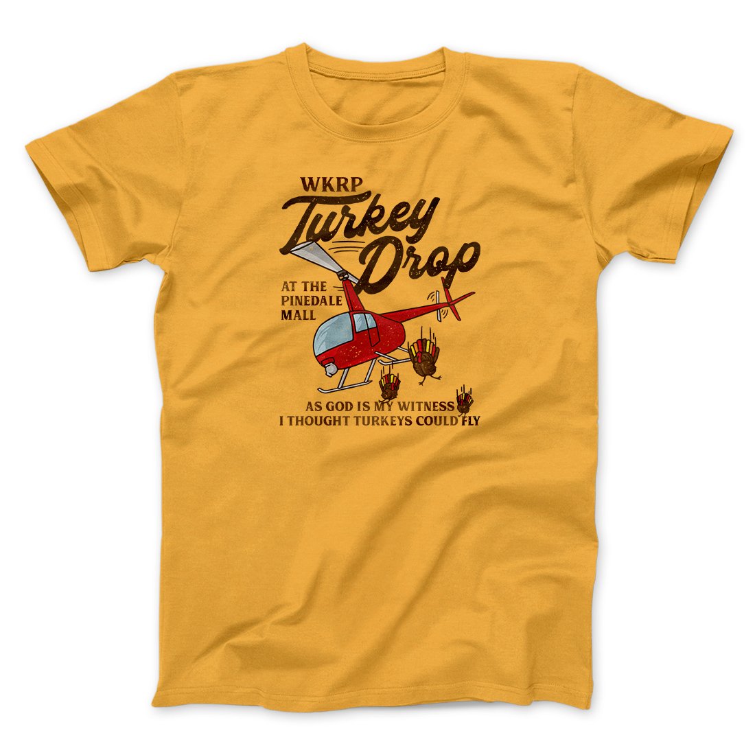 WKRP Turkey Drop Funny Thanksgiving Men/Unisex T-Shirt