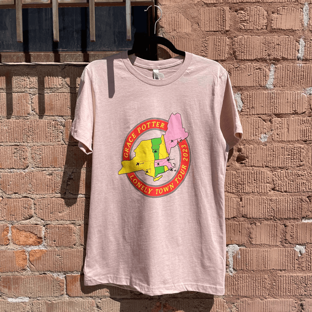 Lonely Town Tour Map T-Shirt