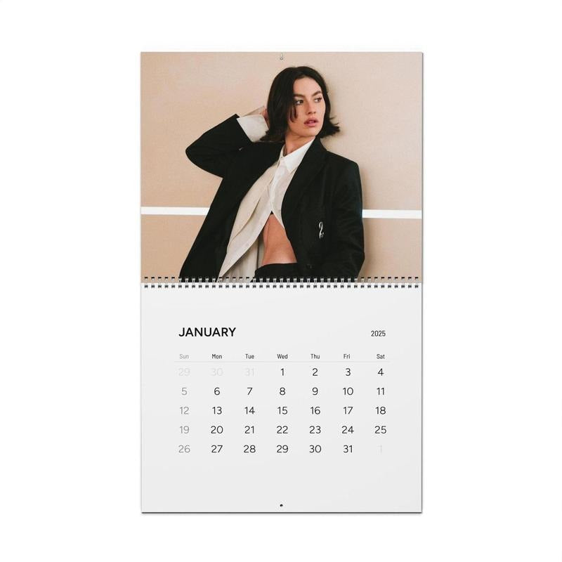 Gracie Abrams 2025 Wall Calendar, Modern Calendar Decor, Aesthetic Home Office, Minimalist Design, Gift Idea for New Year & Planning