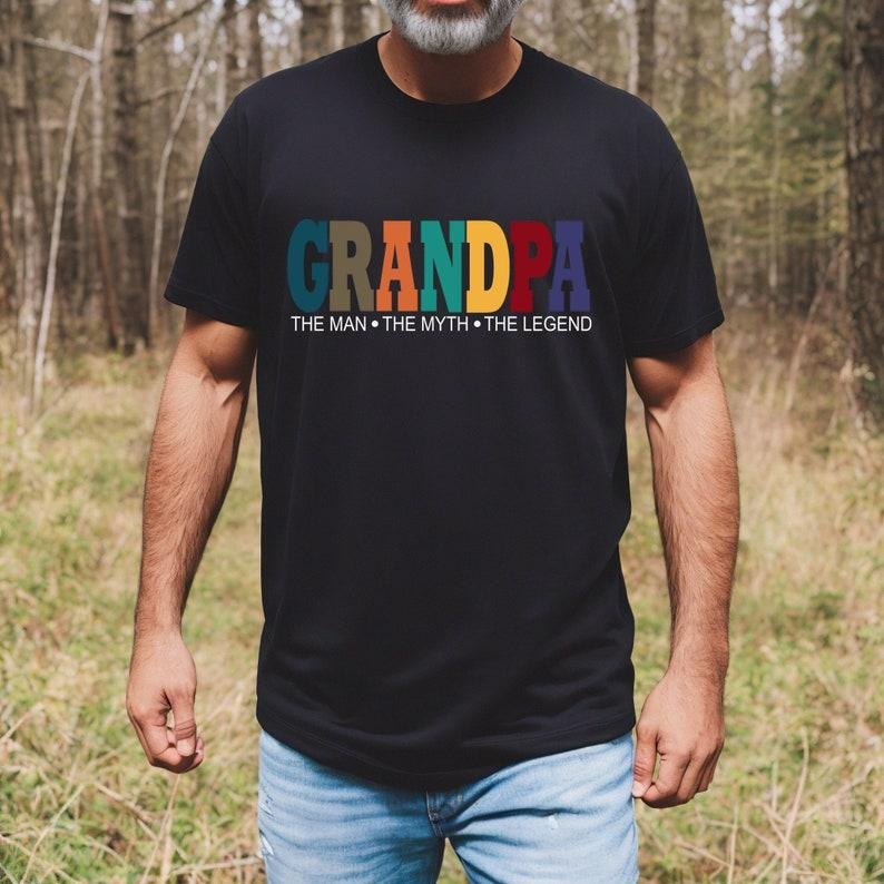 Grandpa Shirt for Grandpa The Man The Myth The Legend Grandpa T Shirt - Fathers Day Gift - Husband Gift Grandpa Gift Funny T shirts