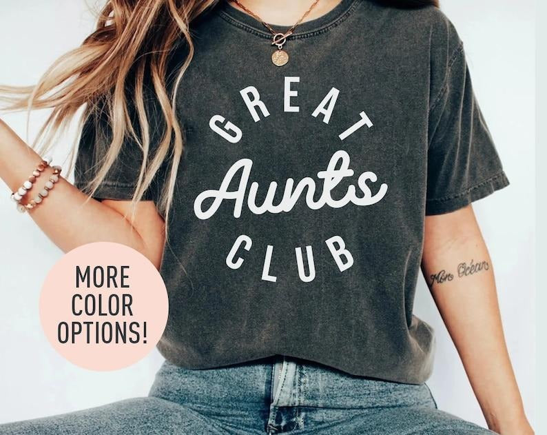 Great Aunts Club Shirt, Great Aunts Shirt, Favorite Aunt Shirt, Great Aunt Gift from Niece, New Aunt Shirt, Funny Cool Aunt Shirt