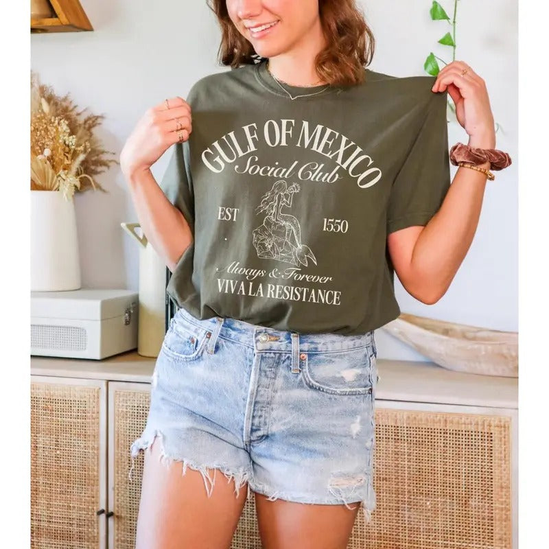 Gulf of Mexico Social Club Shirt, Subtle Anti Trump Liberal Feminist Shirt, Anti MAGA Shirt, Anti Trump Gifts, Funny Political