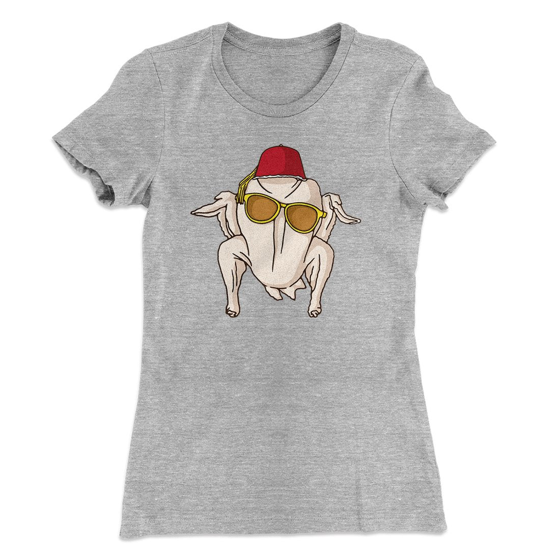 Monica Turkey Head Funny Thanksgiving Women's T-Shirt