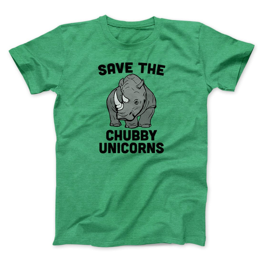 Save The Chubby Unicorns Funny Men/Unisex T-Shirt