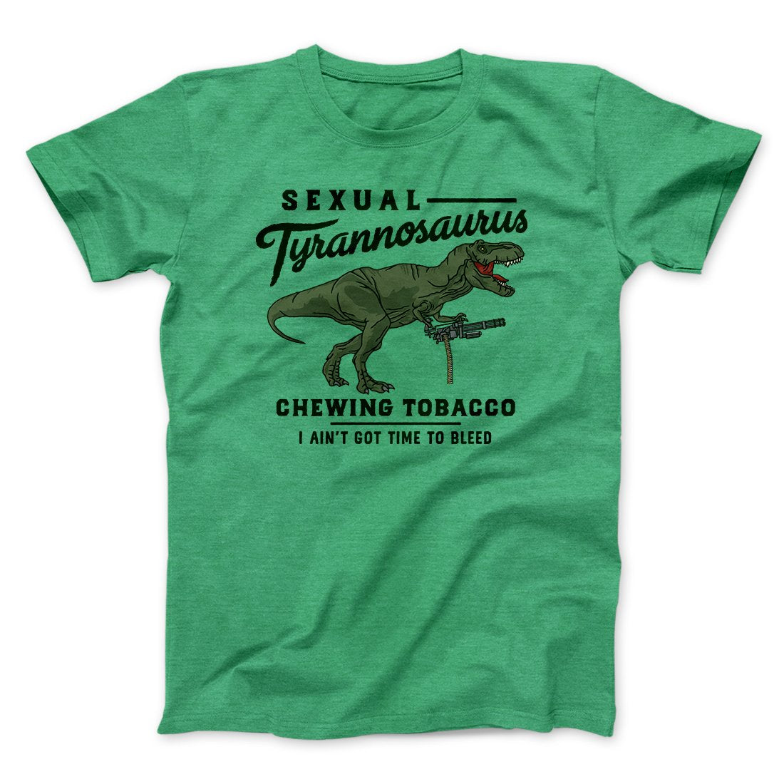 Sexual Tyrannosaurus Chewing Tobacco Funny Movie Men/Unisex T-Shirt