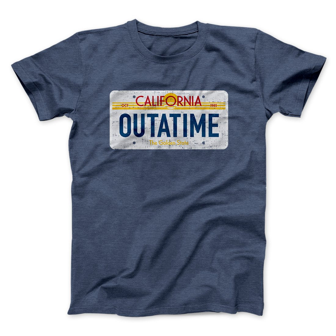 Outatime License Plate Funny Movie Men/Unisex T-Shirt