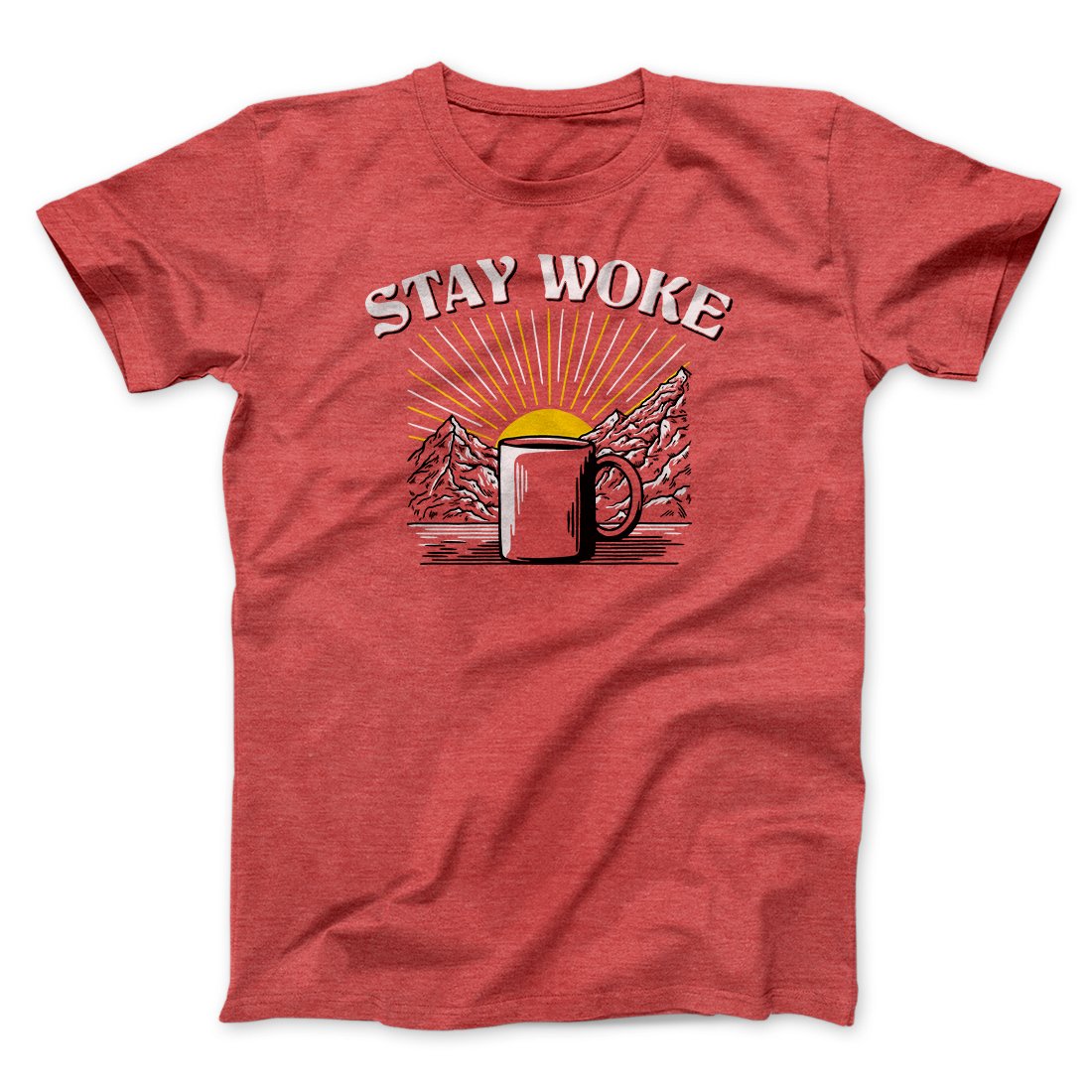 Stay Woke Coffee Funny Men/Unisex T-Shirt