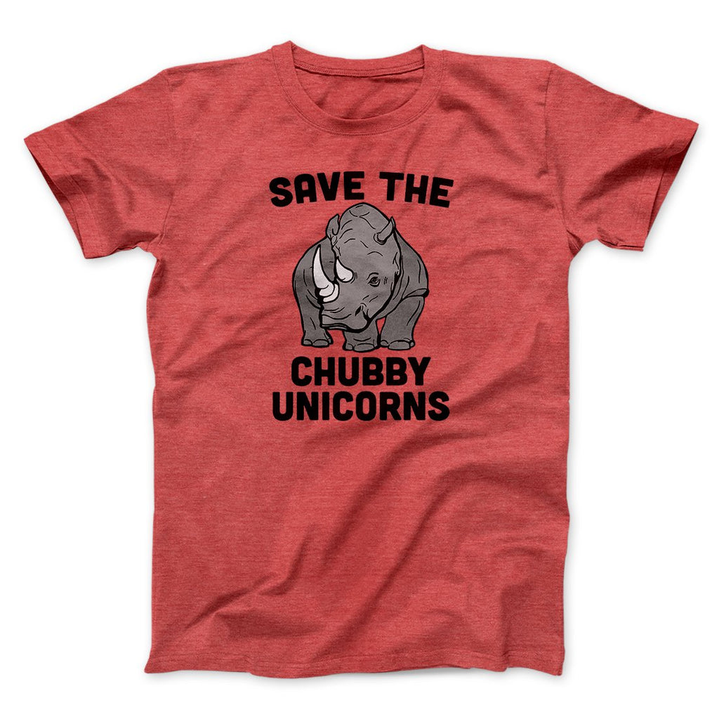 Save The Chubby Unicorns Funny Men/Unisex T-Shirt