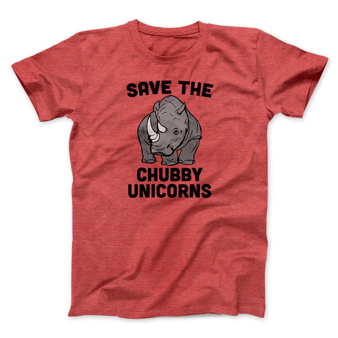 Save The Chubby Unicorns Funny Men/Unisex T-Shirt