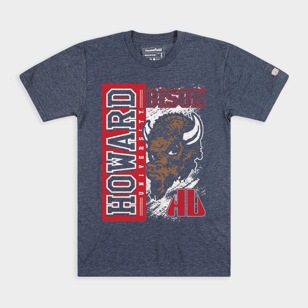 Howard Bison 1980s-Inspired Vintage Tee Style001