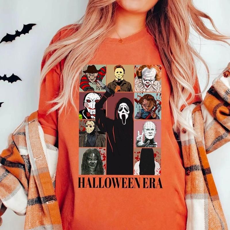Halloween Era Shirt, Horror Tour T-Shirt, Vintage Halloween Sweatshirt, Summerween Merch, Ghostface Sweatshirt, Michael Myers Tee, Horror Movie Shirt, Horror Fan Merch