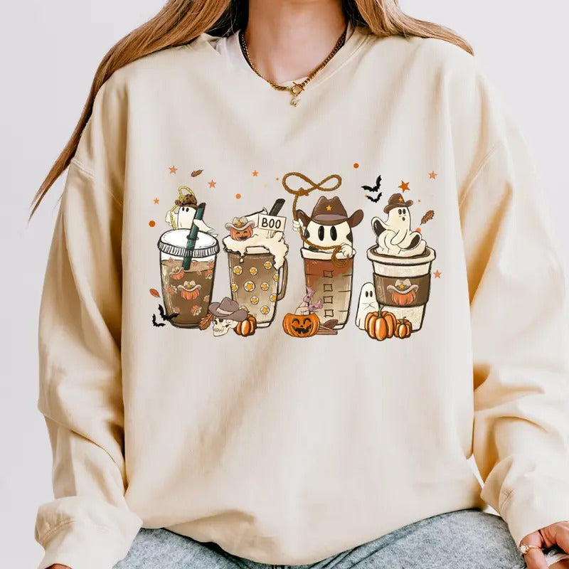 Halloween Shirt,  Coffee #1 Shirt, Spooky Coffee Shirt, Fall shirt, Comfort Colors Halloween Shirt, Casual Shirt Unisex, Halloween Clothing, Graphic Halloween Apparel, Casual Cotton T-shirt, Unisex Halloweenstyle{n002}2