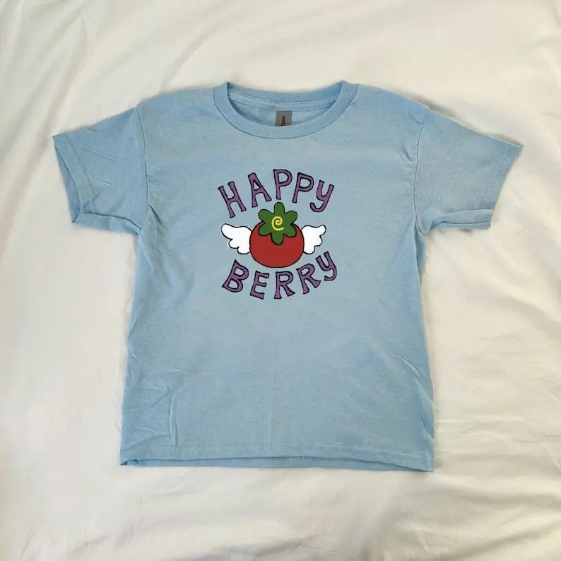 Happy Berry Baby Tee, y2k clothing, Pinterest ,vintage, streetwear, anime, manga series, Paradise Kiss, Mikako Kouda, soft girl