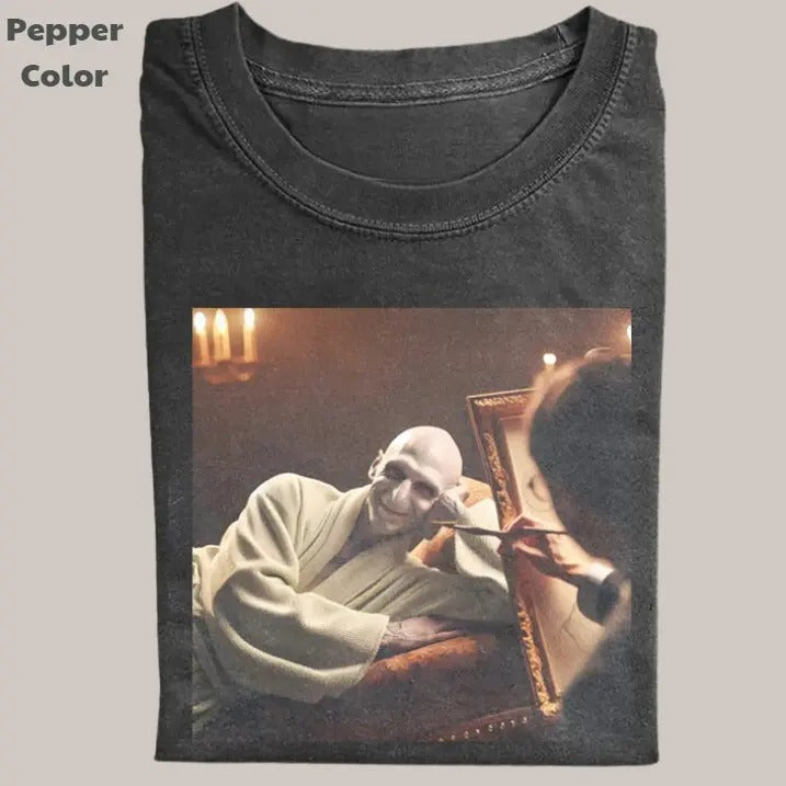 Harry Potter Vintage Tee, Harry Draws Voldemort T-Shirt, Movie Graphic Tee, Unisex Meme Cringe Funny Dumb Shirts, Menswear Womenswear Streetwear