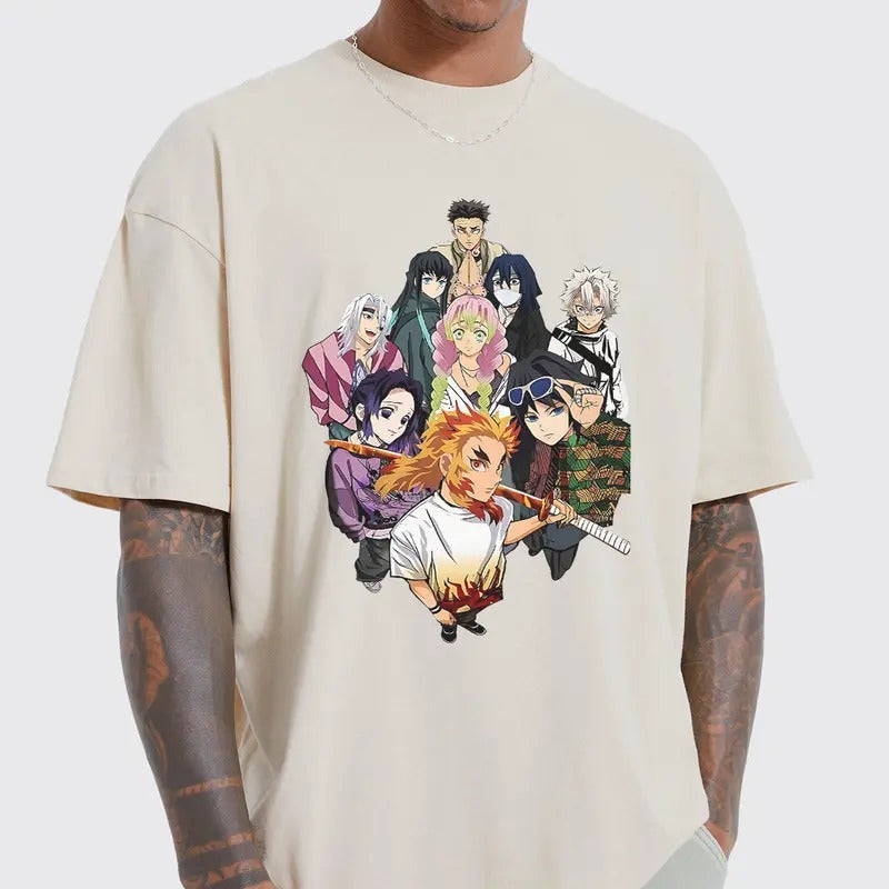 Hashira team Shirt, All of Hashira Sweatshirt Hoodie, Demon Slayer t-shirt, Kimetsu no Yaiba Shirt, Anime sweatshirt hoodie, Anime lover t-shirt Menswear