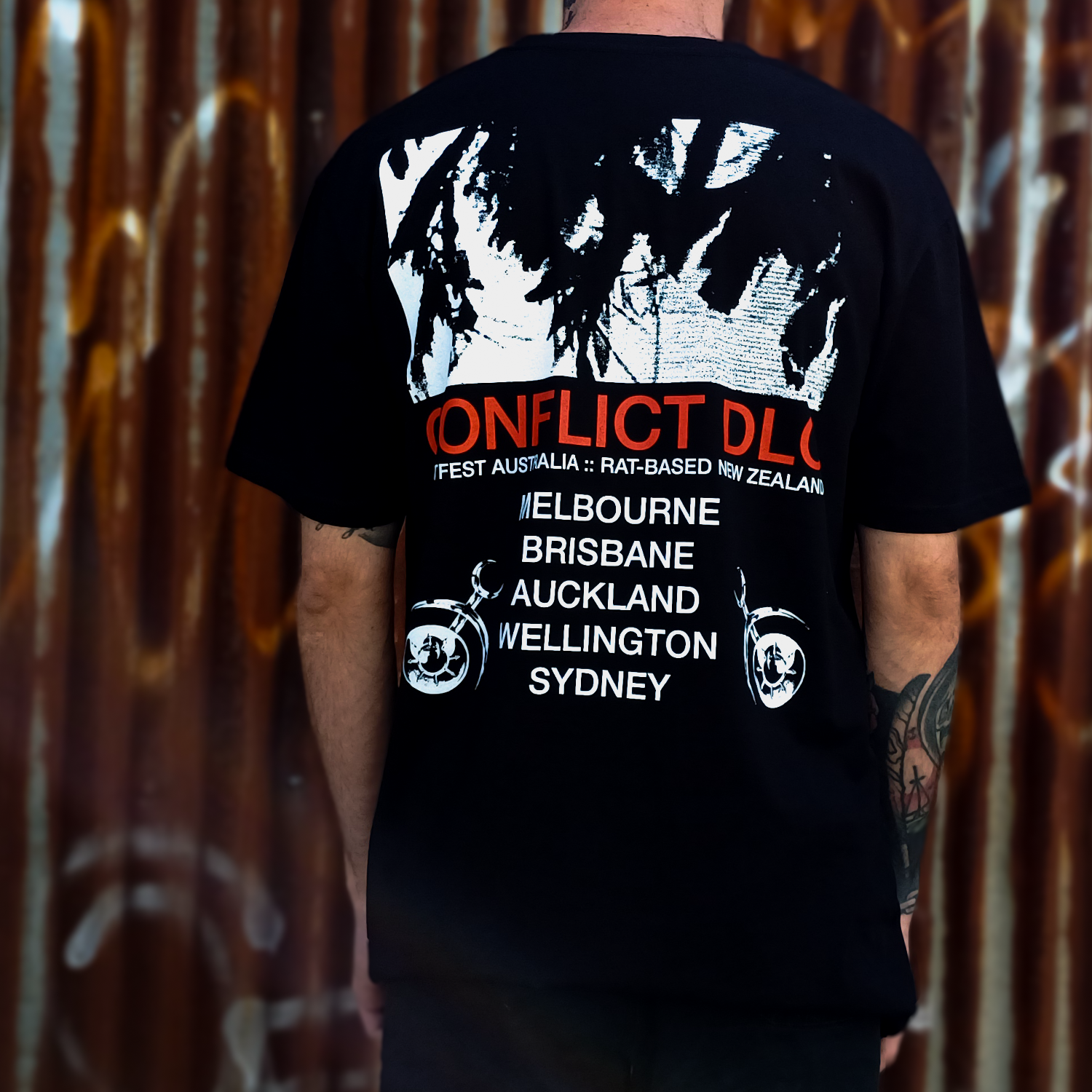 AUS Tour 2025 T-Shirt (Black) Style001