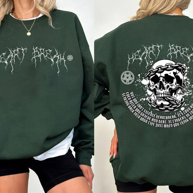 Heartbreak Sweatshirt, Cat and Mouse Duet Hoodie, H.D. Carlton, Dark Romance Merch, Booktok Unisex Soft Comfort Crewneck Pullover Long Sleeves Graphic Fabric Sweater