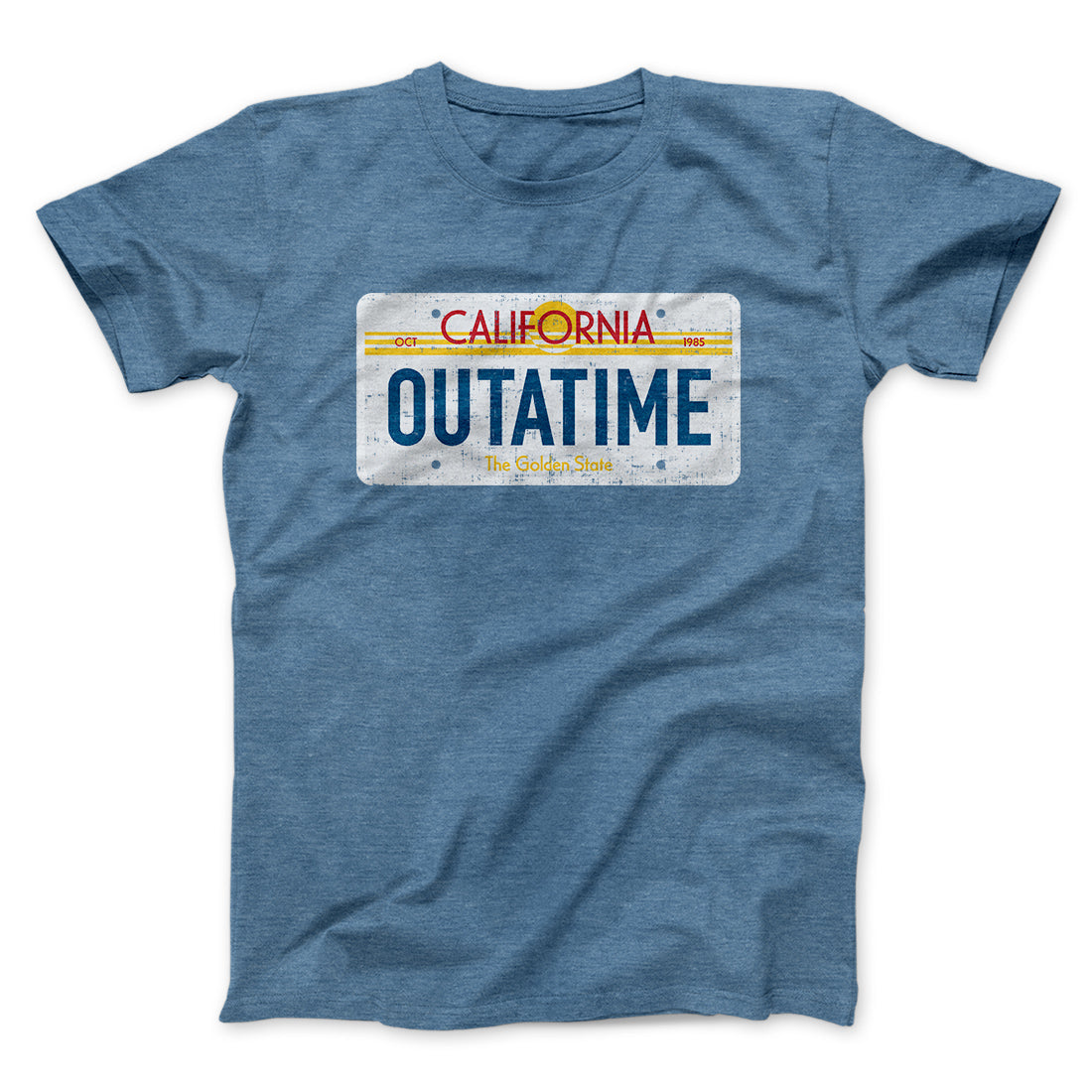 Outatime License Plate Funny Movie Men/Unisex T-Shirt