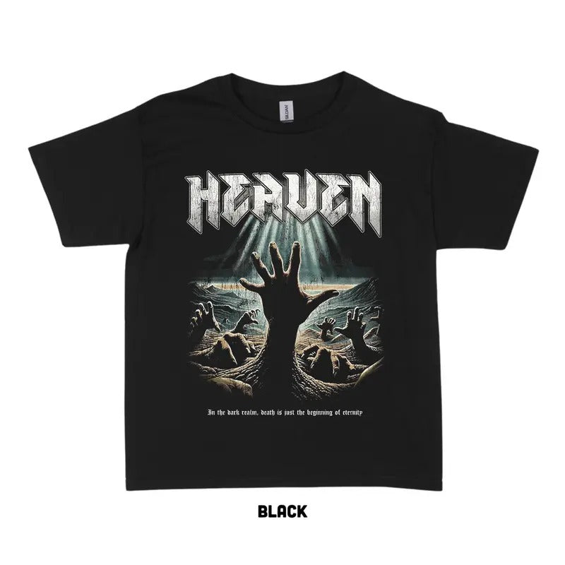 Heaven Essential T-Shirt - Sweatshirt, Graphic Tee, Menswear, Unisex Cotton, Casual Tops Classic Streetwear Crewneck