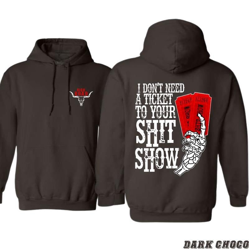 High Road Hoodie, Edgy Streetwear, Unique Graphic Apparel - This High Road hoodie features a bold and humorous design with premium material, perfect for those who love making a statement with their streetwear fashion. Menswear Sweaters