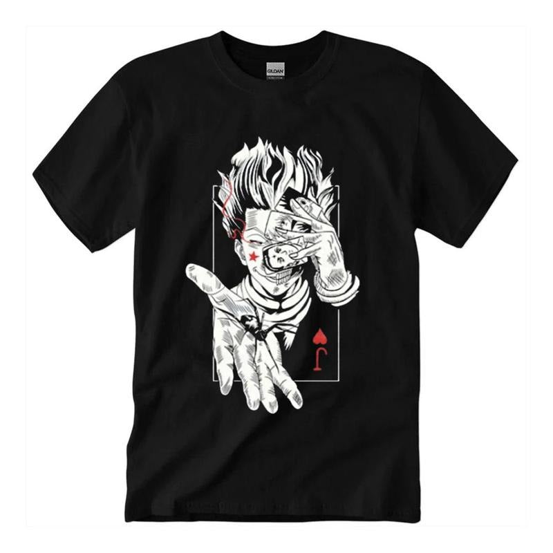 Hisoka Phantom Hunter x Hunter Anime shirt Unisex Fabric Cotton Collar Sweatshirt, Hoodie, Comfort Colors