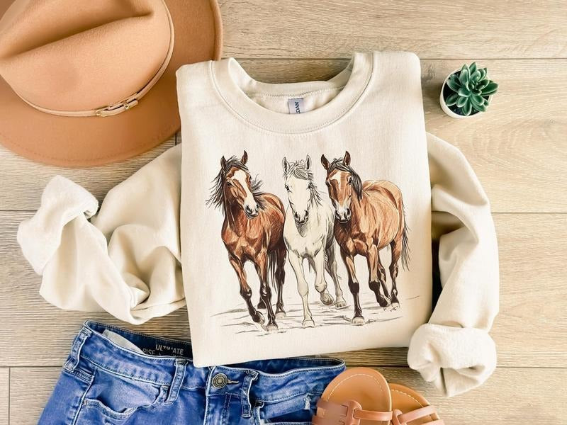 Horse Western Desert Sweatshirt Cowgirl Shirt Horse Rider Shirt Horse Lover Shirt Western Graphic Shirt Country Shirt Cowboy Shirt  T-shirt, sweater and Hoodiestyle{n002}2