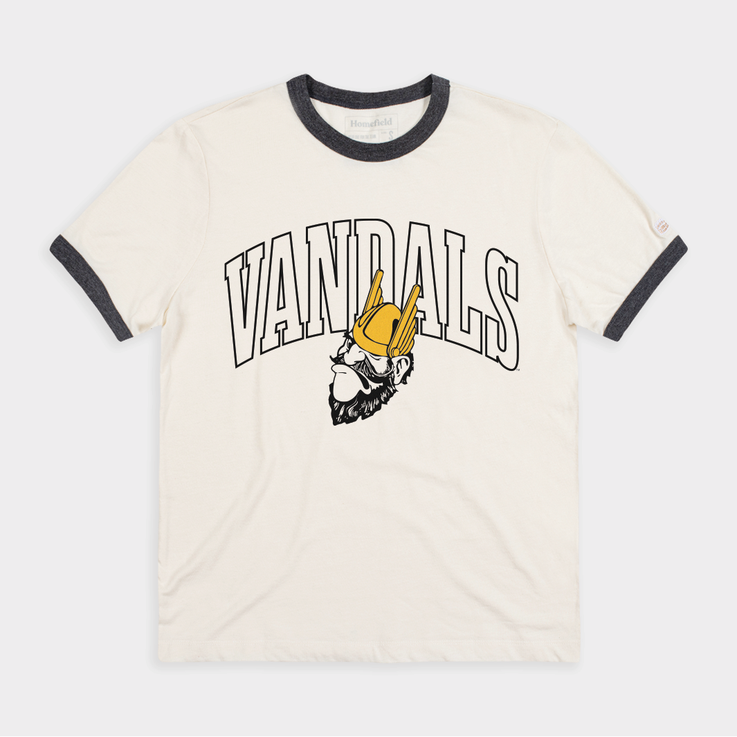 Idaho Vandals Vintage 1940s Logo Ringer Tee Style001