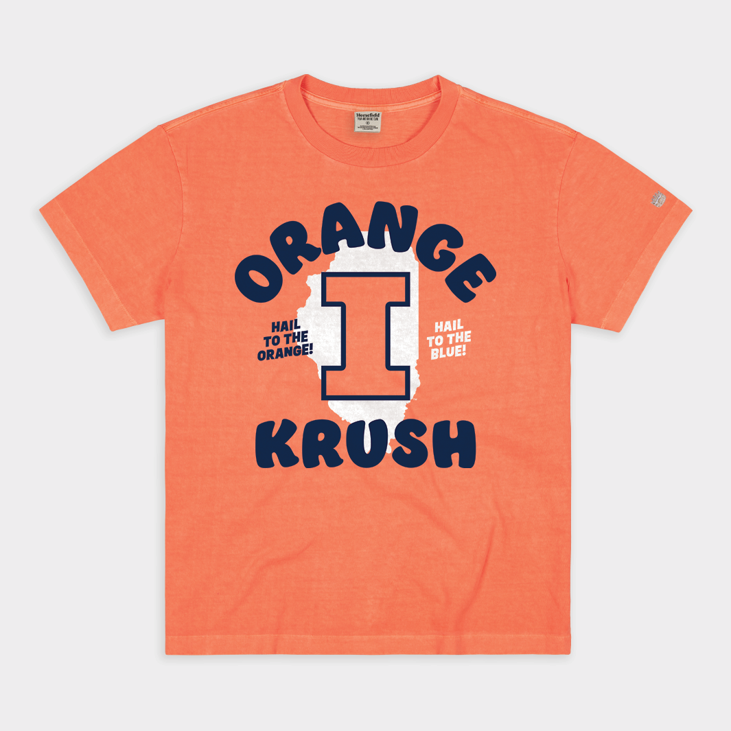 University of Illinois Orange Krush Vintage Heavyweight Tee