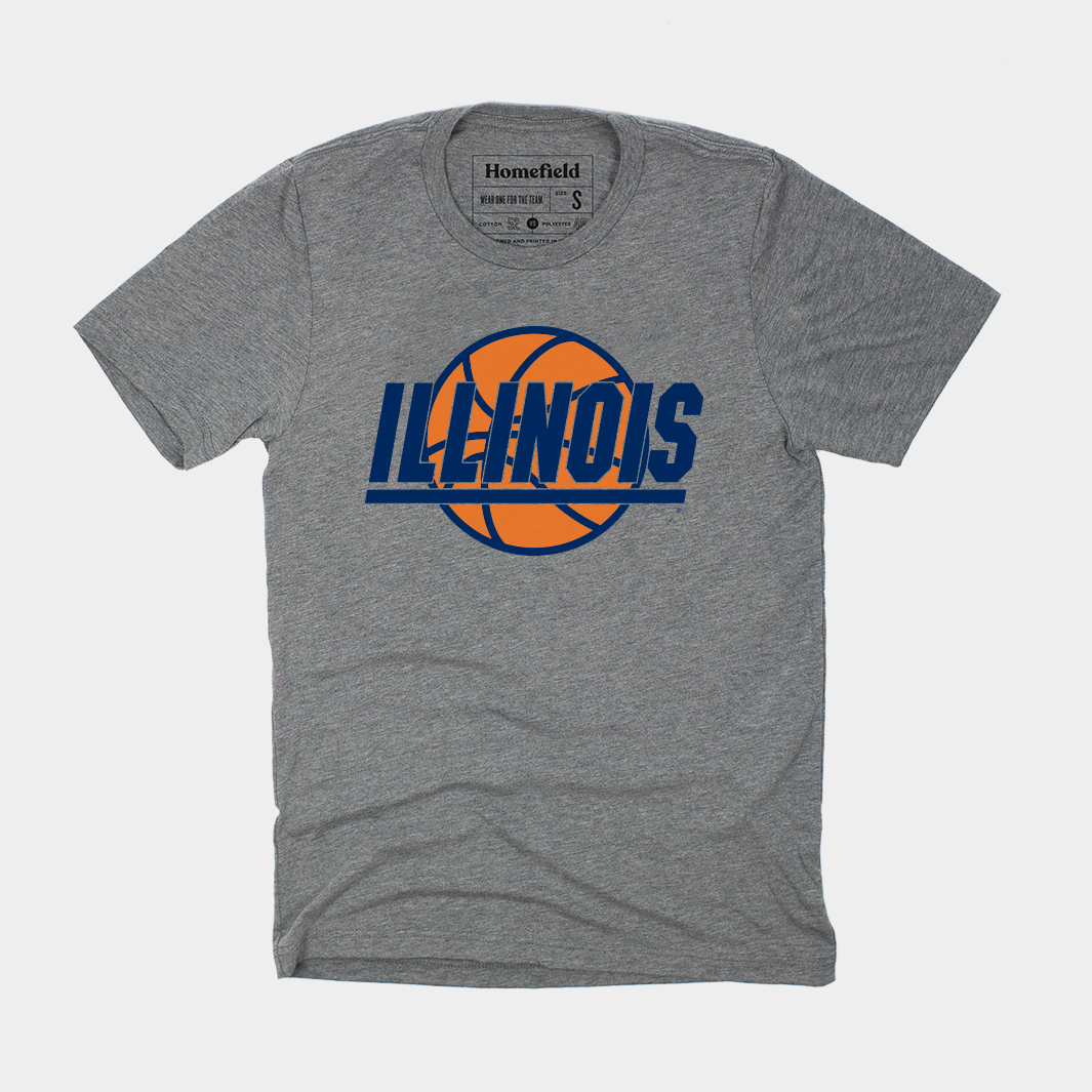 University of Illinois Vintage Basketball Tee