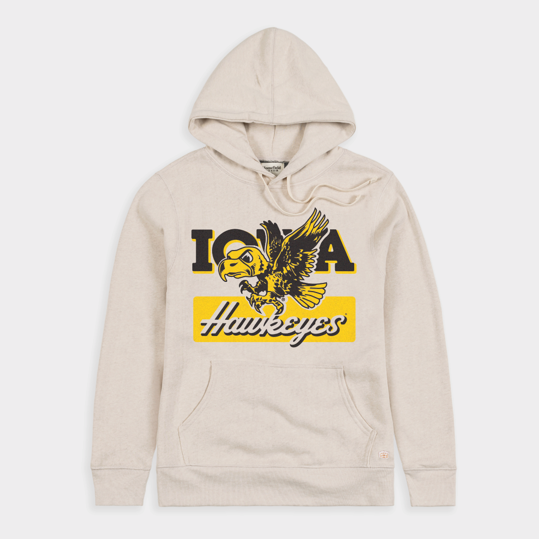 1970s Vintage Iowa Hawkeyes Hoodie Style001