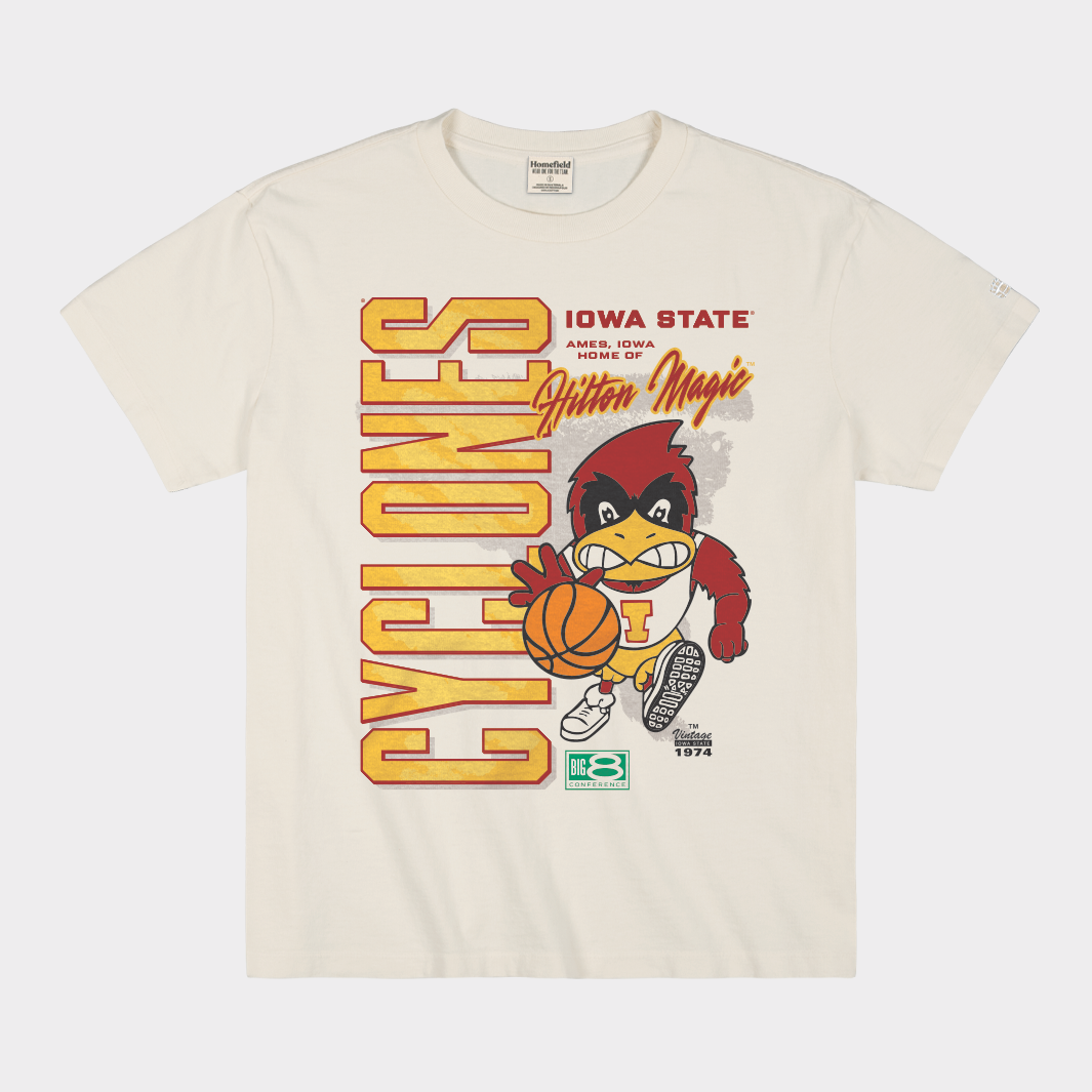 Iowa State Men's Basketball Vintage Heavyweight Tee Style001